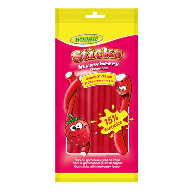 Woogie Strawberry sticks 80g