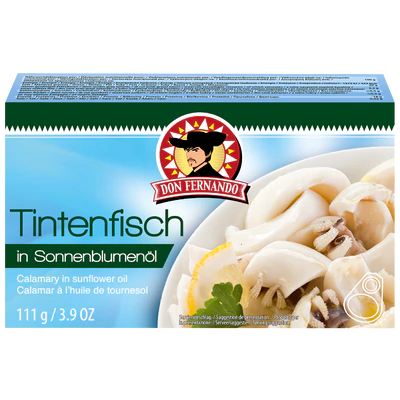 Don Fernando Calamary in sunflower oil 111g
