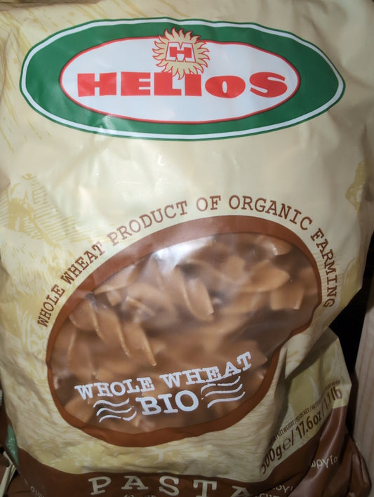 Helios Fusilli Twist Pasta whole wheat organic 500g