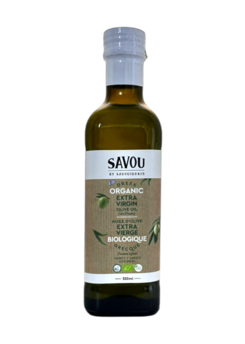 Savou Greek Organic Extra Virgin Olive Oil 1L