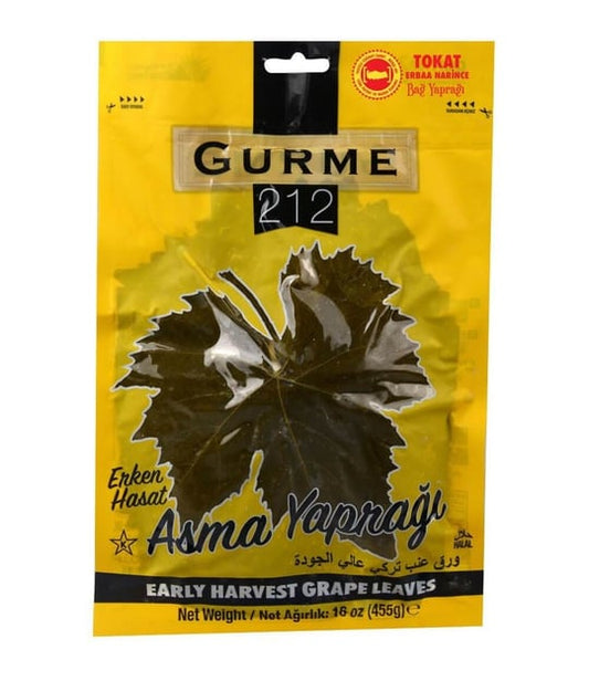 Gourmet 212 Early Harvest Grape Vine Leaves 455g