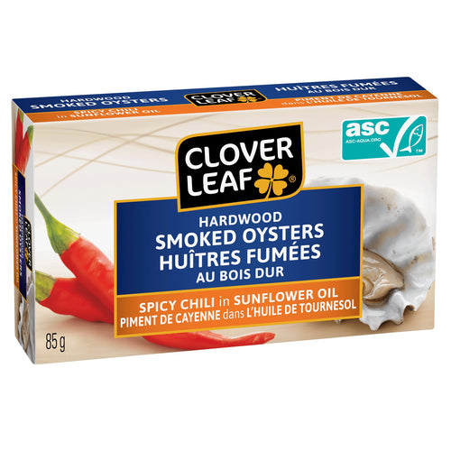Clover Leaf Smoked Oysters spicy 85g