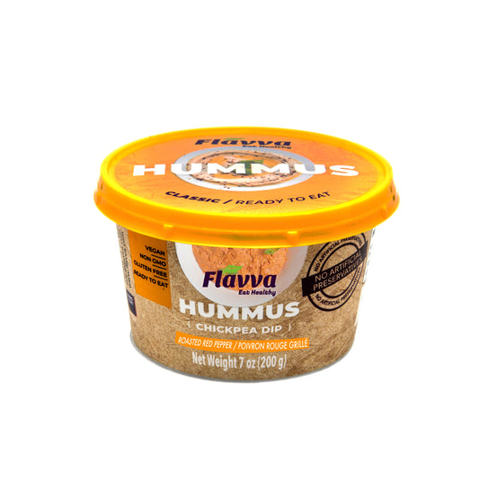 Flavva Hummus Chickpea Dip Roasted Red Pepper 200g