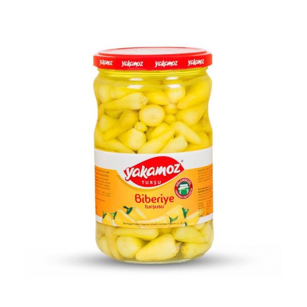Yakamoz Pickled Hot Baby Peppers Biberiye 650g