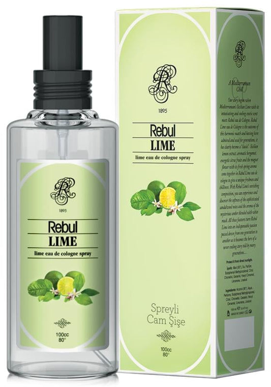 Rebul Cologne Spray Lime glass bottle 100ml