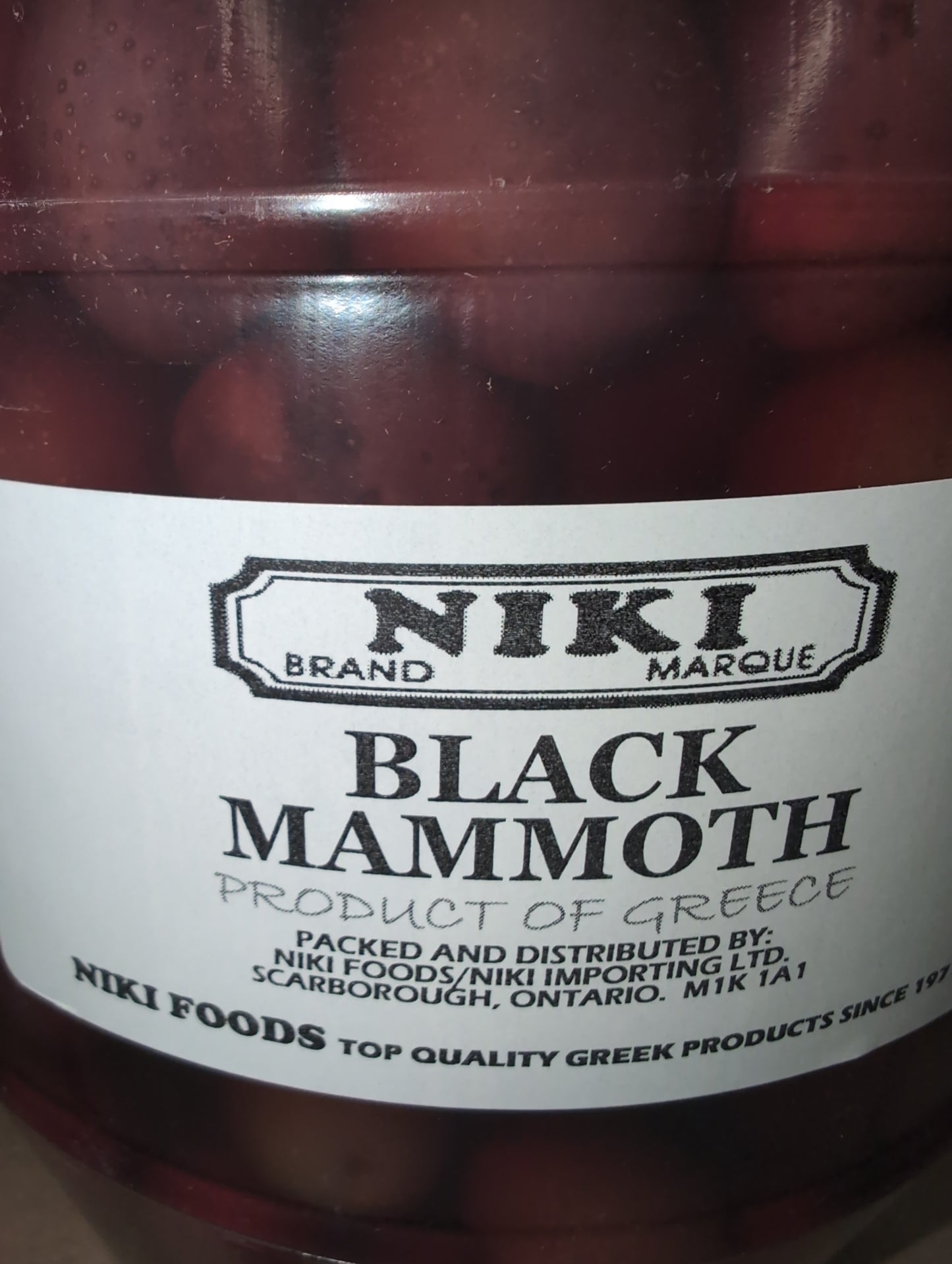 Niki Black Olives Mammoth 1kg