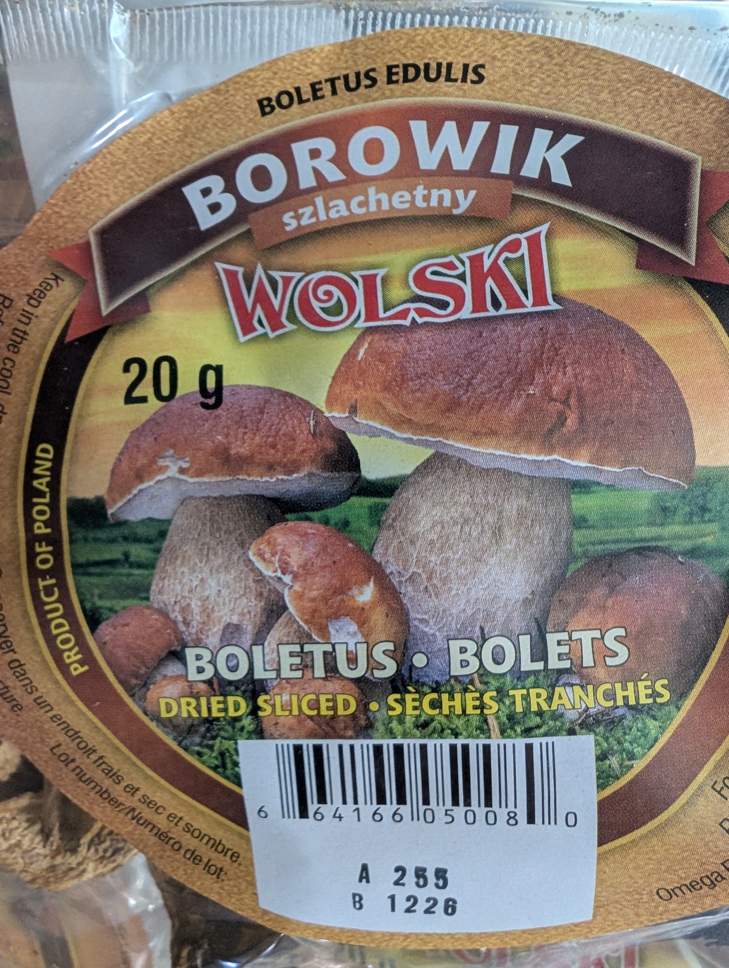 Wolski Dried Sliced Mushrooms Poletus Edulis 20g