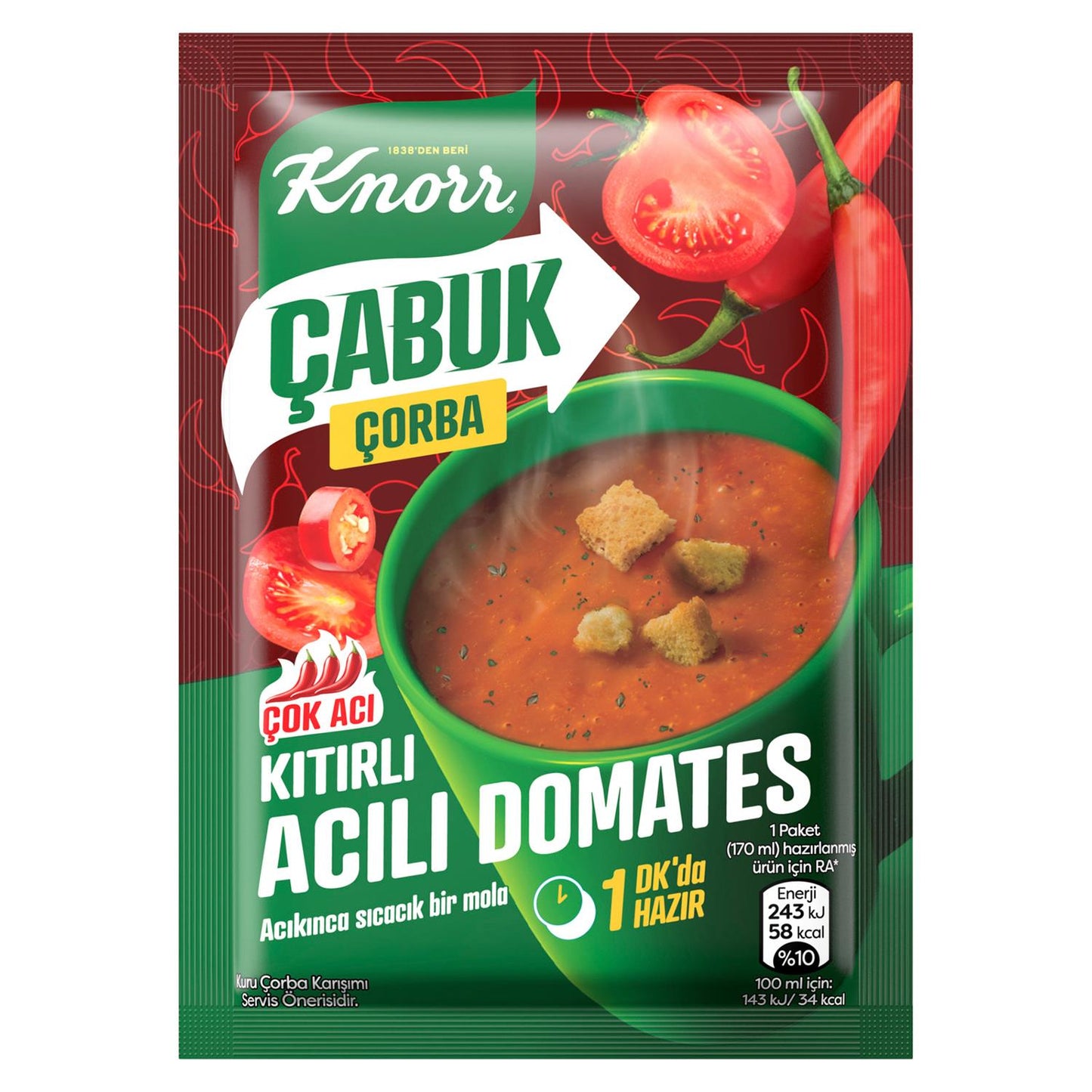 Knorr 1minute Tomato Soup hot 22g