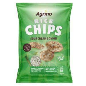 Agrino Greek rice chips Sour Cream&Onion 60g
