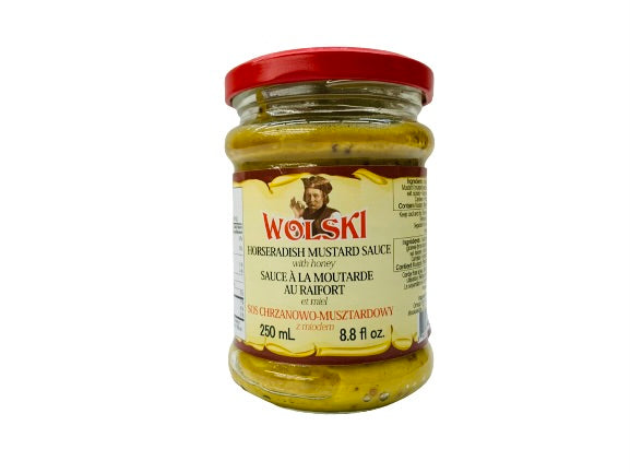 Wolski Horseradish Mustard Sauce with honey 250ml