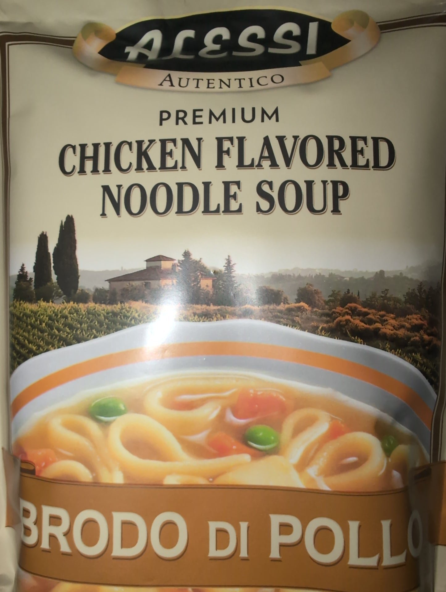 Alessi Chicken Flavored Noodle Soup Brodo Di Pollo 170g