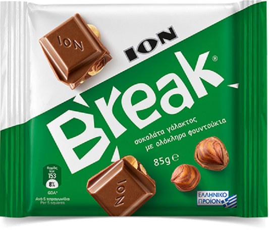 Ion Break Milk Chocolate with hazelnuts 85g