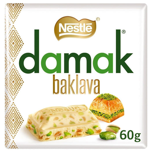 Nestle Damak Chocolate with Baklava 60g