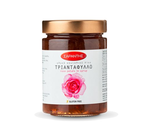 Sarantis rose in syrup jam spoon sweet 453g