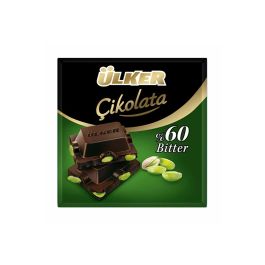 Ulker Bitter Chocolate with pistachio 65g