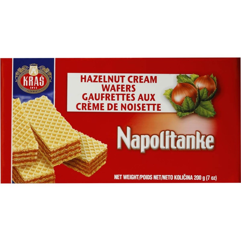 Kras Napolitanke Hazelnut Cream Wafers 187g