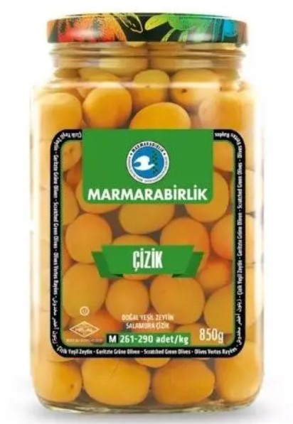 Marmarabirlik  Scratched Green Olives 850g