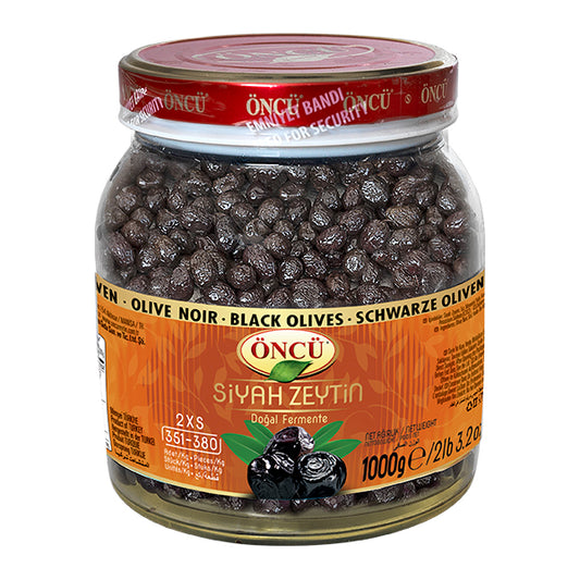 Oncu Natural Black Olives 2XS 1000g
